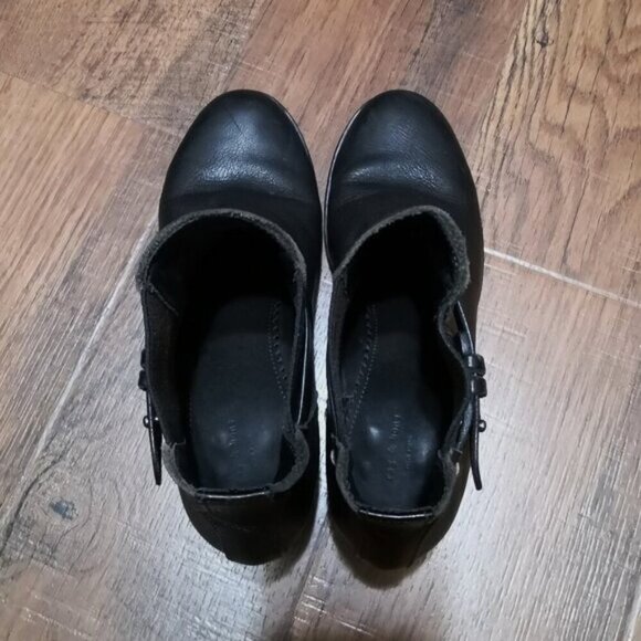 Rag & Bone Black Leather Chelsea Strappy Ankle Boots Size US 8.5/ EU 38.5 - Picture 5 of 8